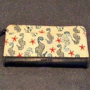 Final sale price❗️Relic nautical accordian credit card wallet with top zipper